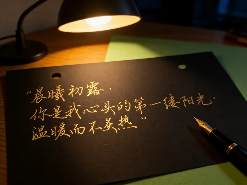 晨曦初露，你是我心头的第一缕阳光